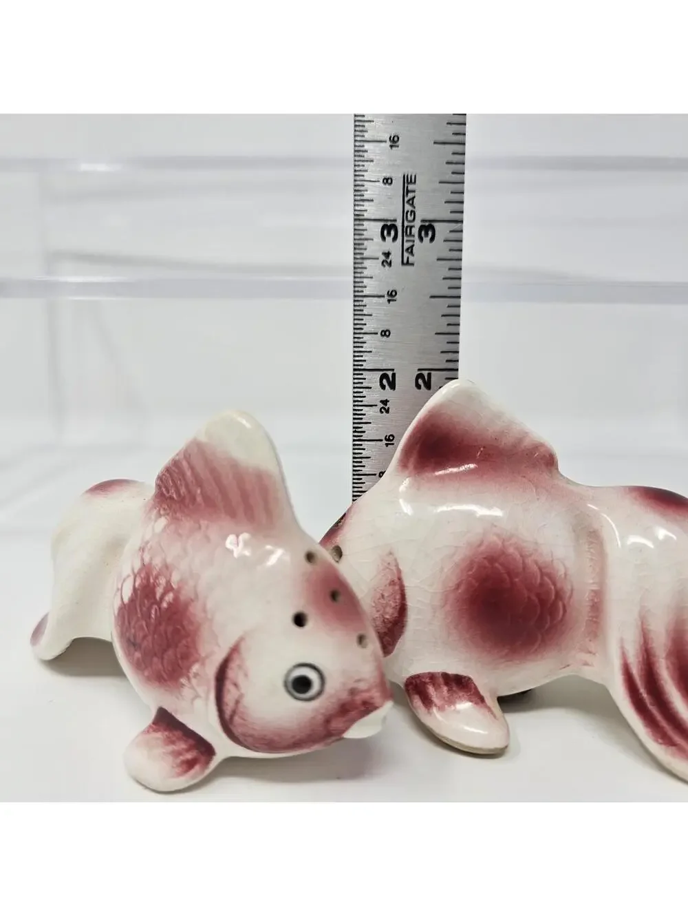 Vintage 1950's Koi Fish Salt and Pepper Shakers Made in Japan Mid Century Modern